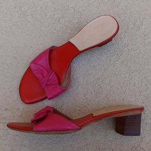KATE SPADE Red Pink Slip On Sandal Size 8